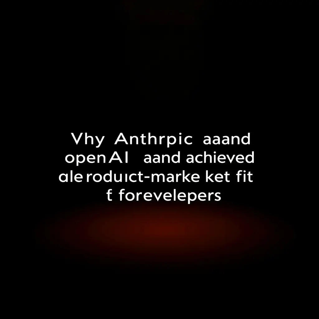 Чому Anthropic та OpenAI отримали чітку відповідність продукту ринку для розробників