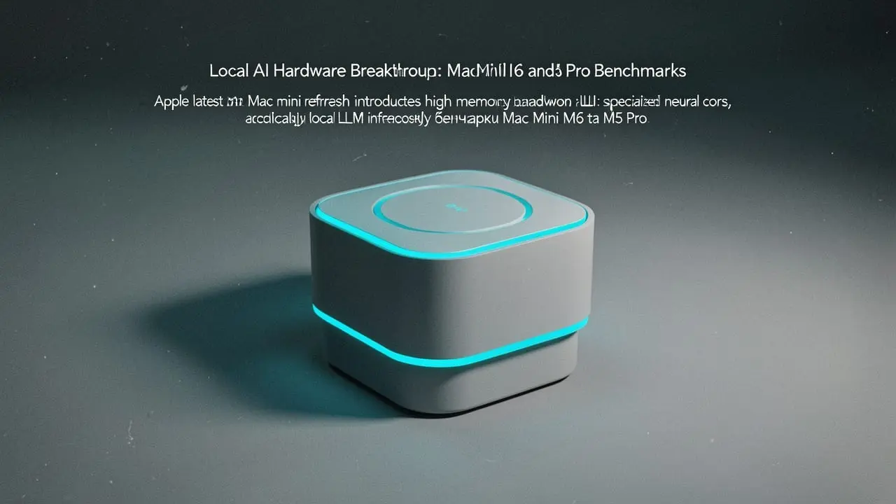 Mac Mini M6 and M5 Pro Benchmark Analysis for Local LLM Inference